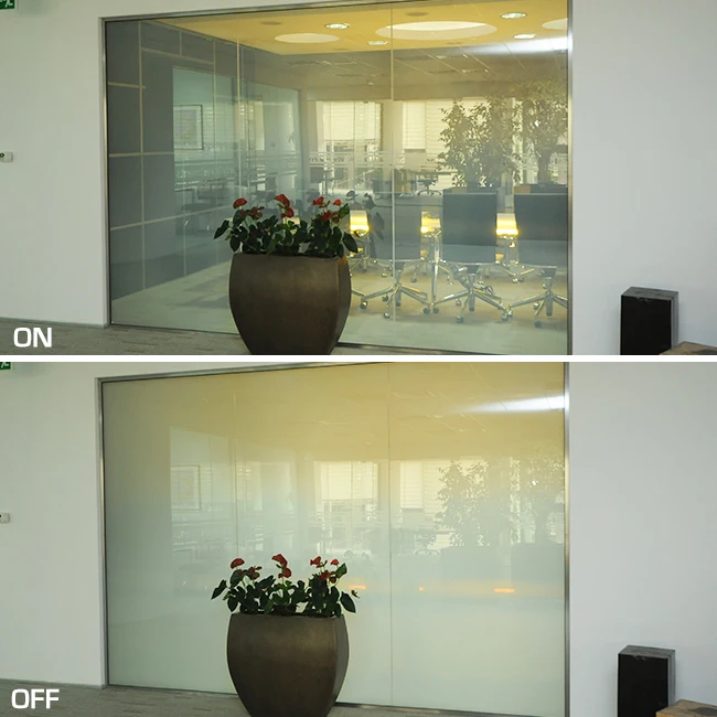 Electric Intelligent Switchable Mirror Glass for Privacy