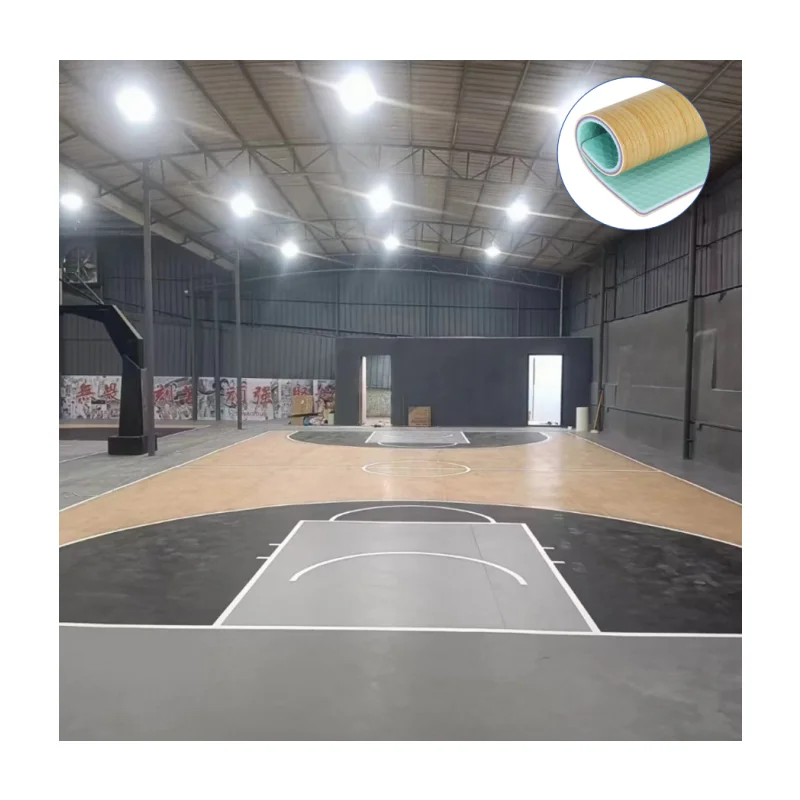 Spc Vinyl Floor Basketball Lvt Flooring Vinyl Plank Badminton Lvt Vinyl  Flooring Pickleball Court