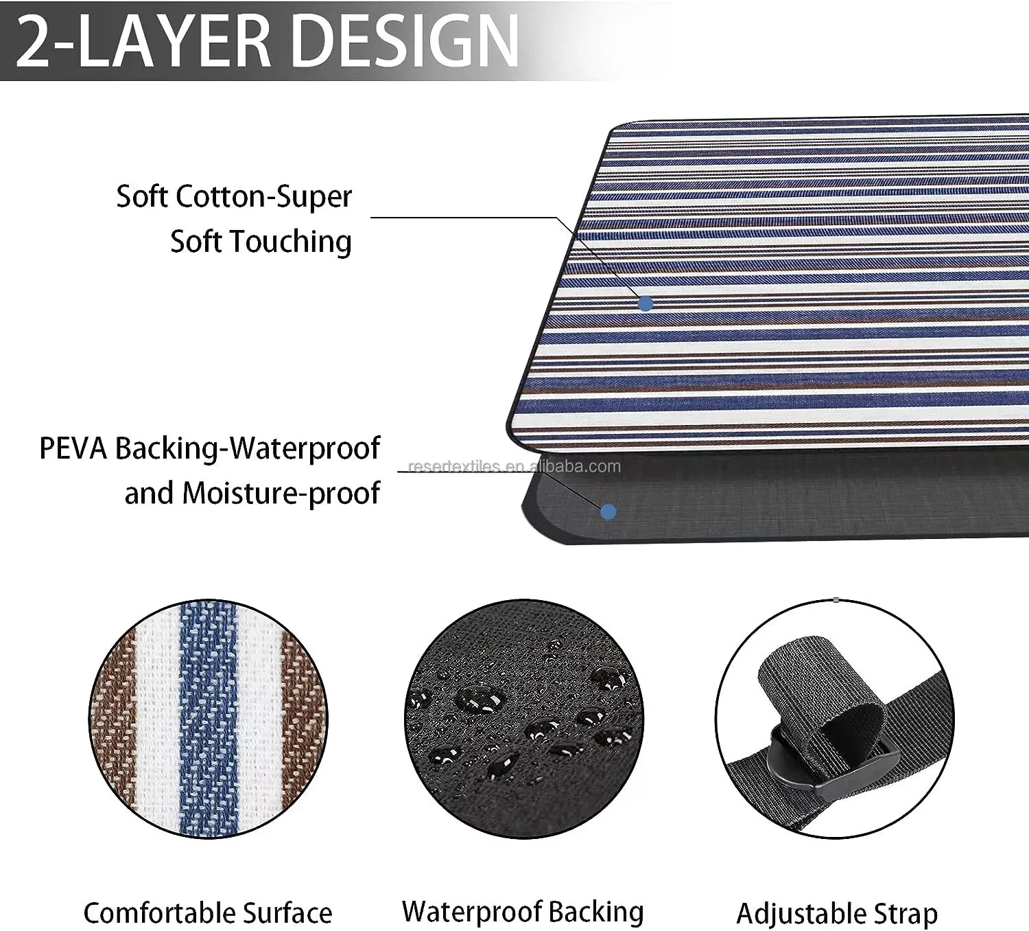 Extra Large 59''x78.7'' Dual-Layer Picnic Mat Waterproof Foldable Blanket for Outdoor Adventures