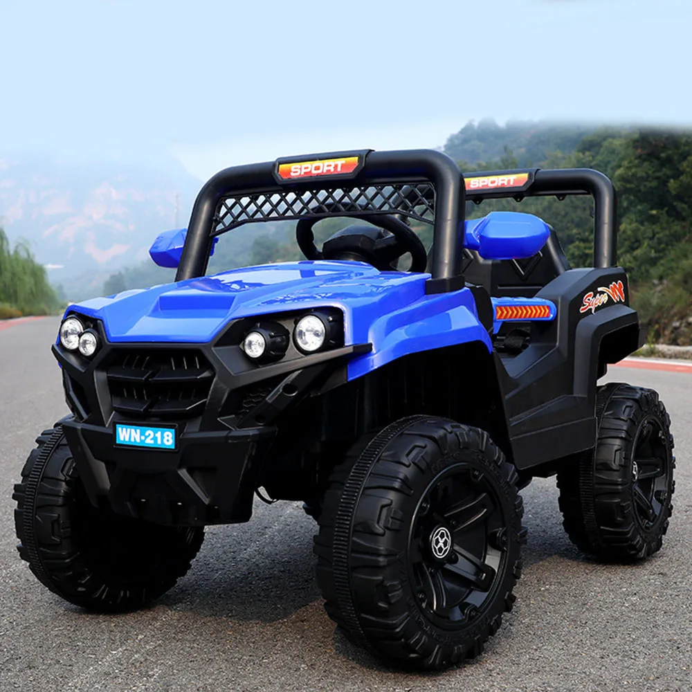Oversized Children Electric Four Wheel Ride on Rocking Rechargeable Battery-Powered Remote Control Road Toy Car for 2 4 Years