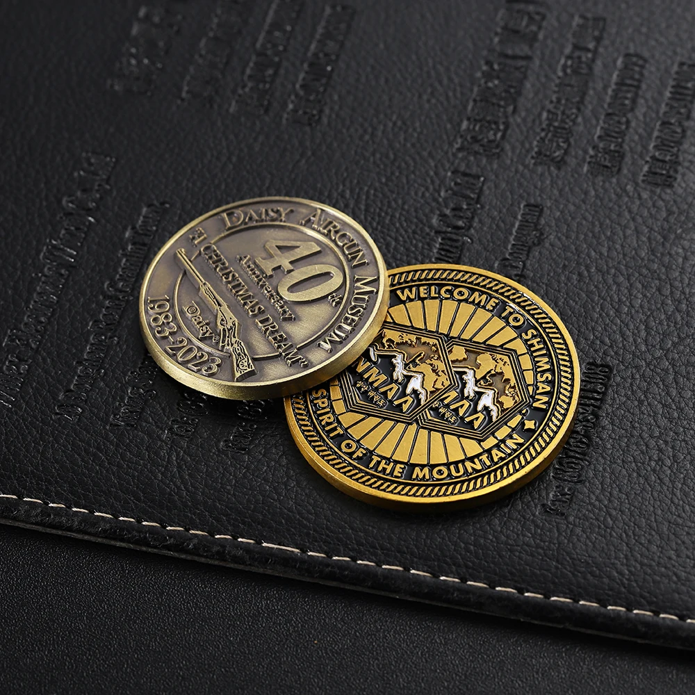 20年工場ゴールドシルバー真鍮コイン亜鉛合金金属チャレンジ
