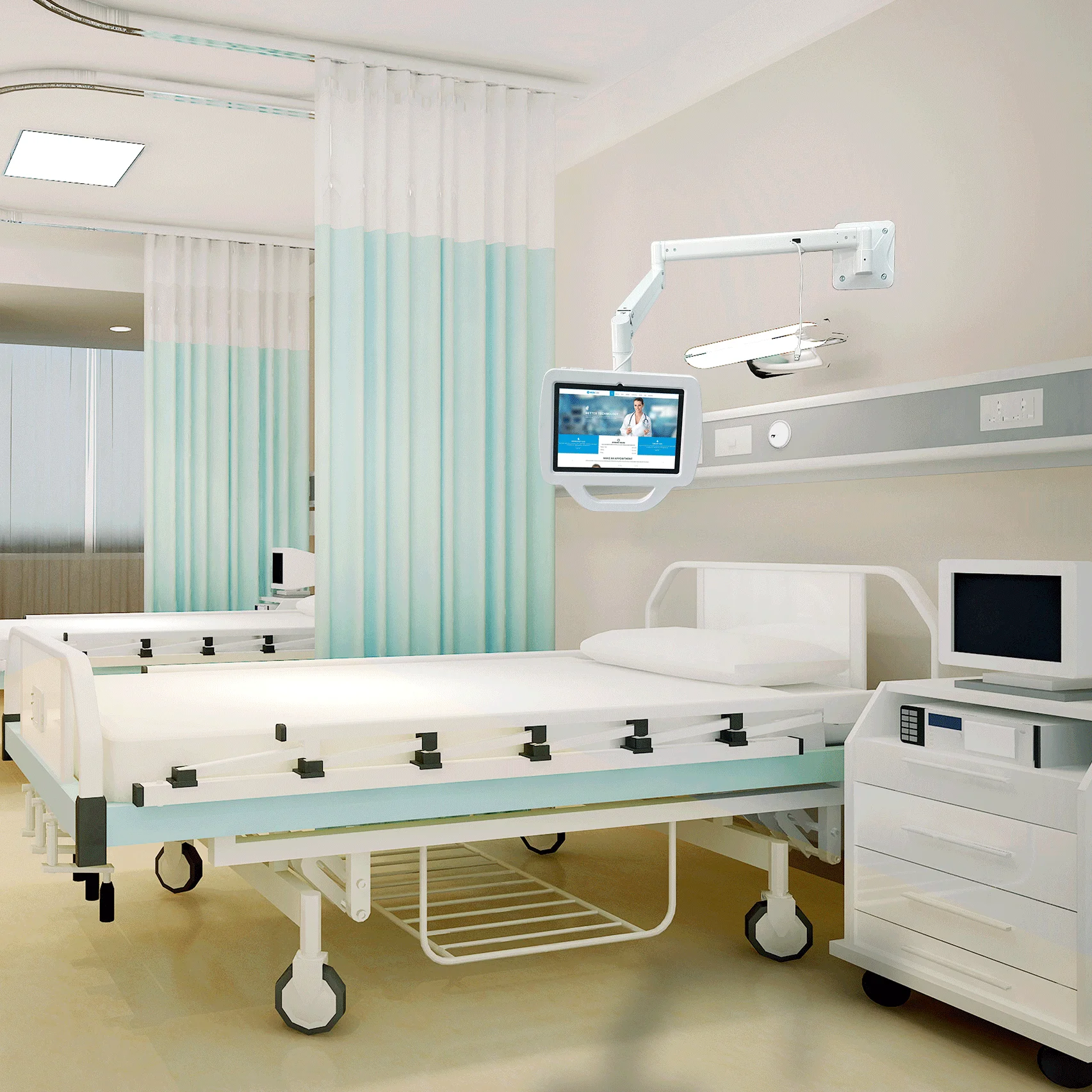 Rotation Medical Monitor Arm - Flexible Adjust & Pull Down