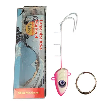 LED Electronic Light Boat Fishing Saltwater Fish Metal Plate Lure with Lead Head Hooks for Sea Fishing – Metal Jig – view 3