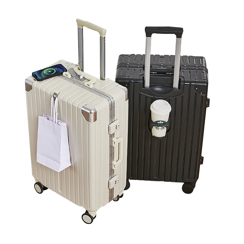 Унисекс на заказ, чемодан для чемодана, дорожные сумки с подстаканниками, изготовленные из материала АБС