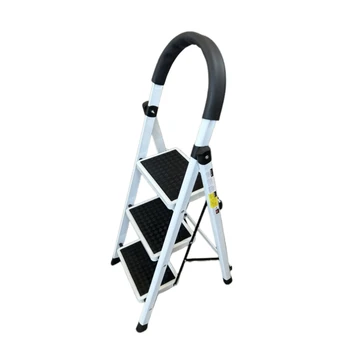 hot sale in india steel ladders foldable 2 step handrail ladders supplier steel small household ladder