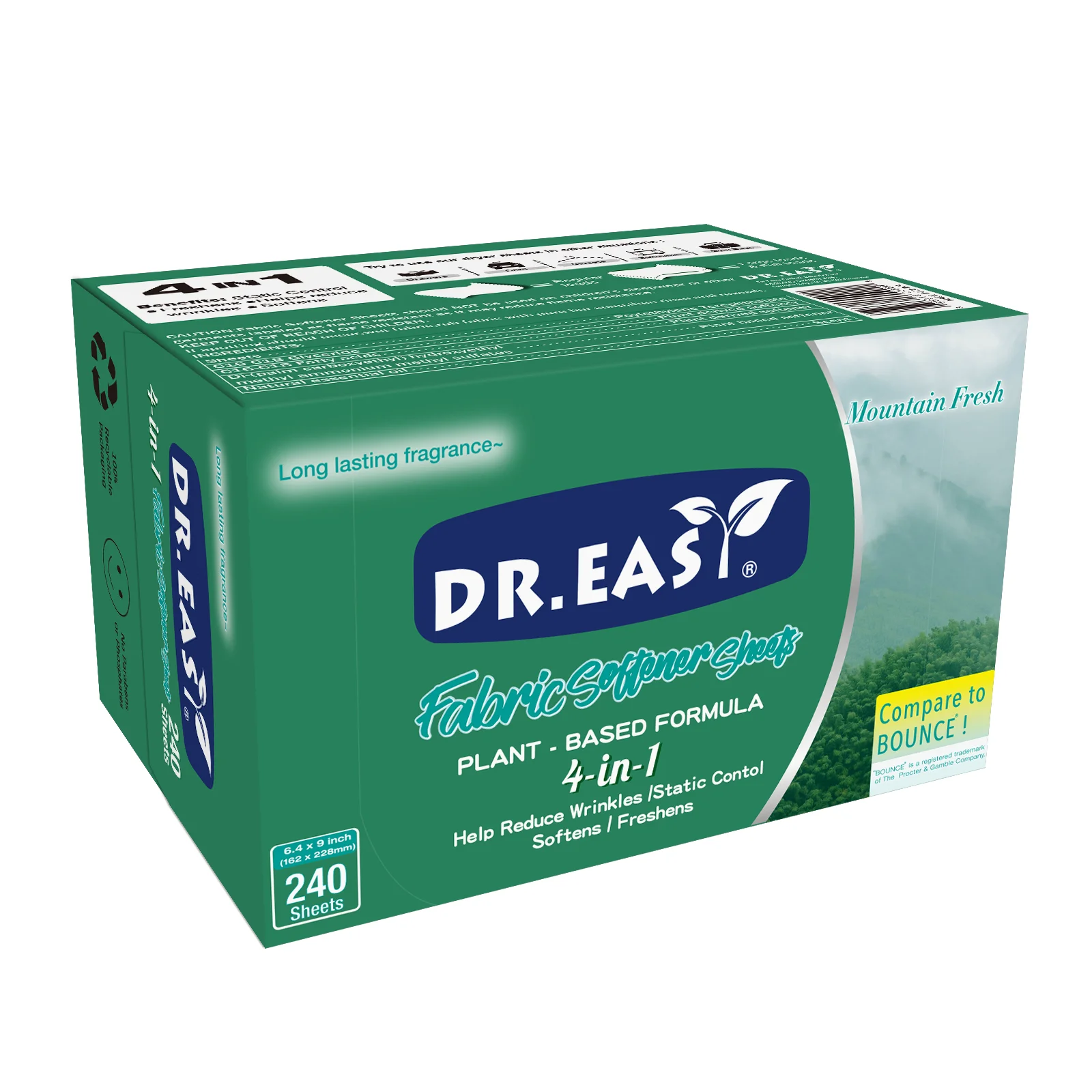 Dryer Sheets Biodegradable Fabric Softener Dryer Sheets