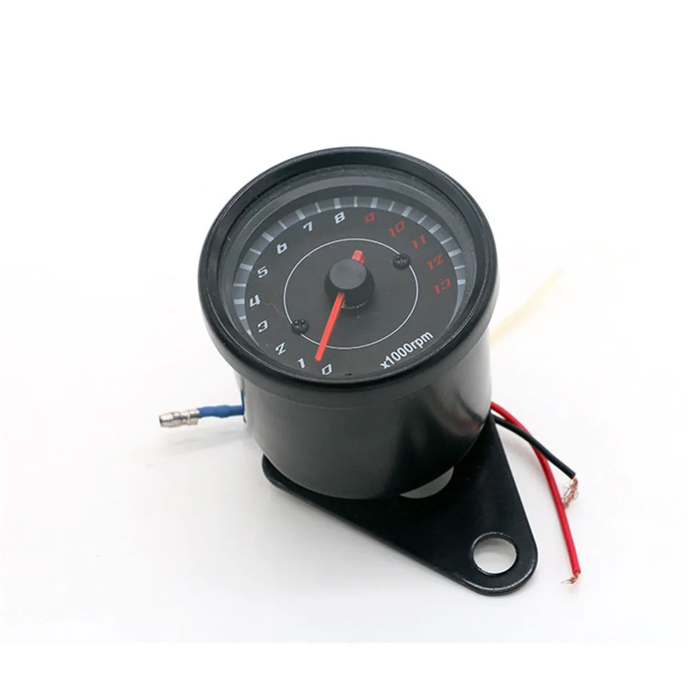 New Motorcycle Tachometer with LED Backlight DC 12V Retro Motor Speedometer Odometer Instrument