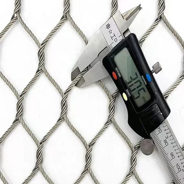 Flexible 304 Stainless Steel Metal Wire Rope Net Mesh for Bridge Anti ...