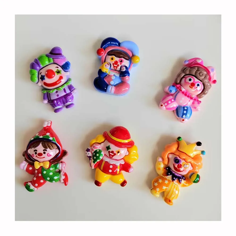 100 Picchetti Decorativi A Forma Di Clown Per Torte E Dolci - 8,5 Cm, Colori Misti