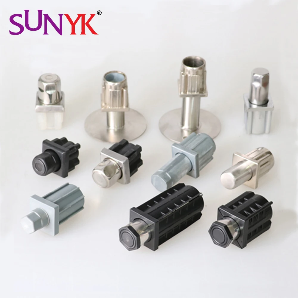 Adjustable Metal Bullet Foot for 38mm Square Tube Work Table