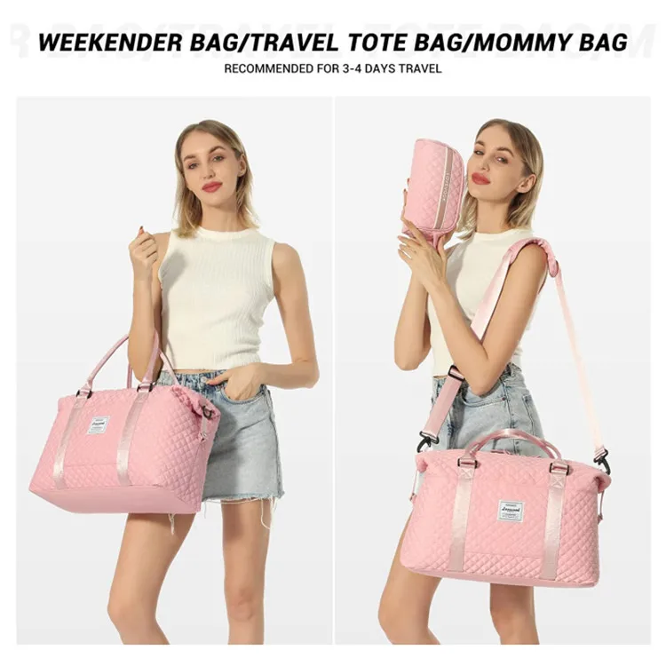 Customized Water Proof Travel Luggage Gym Tote Bag Carry On Overnight Sport Yoga Duffel Bag With Cosmetic Storage Bag