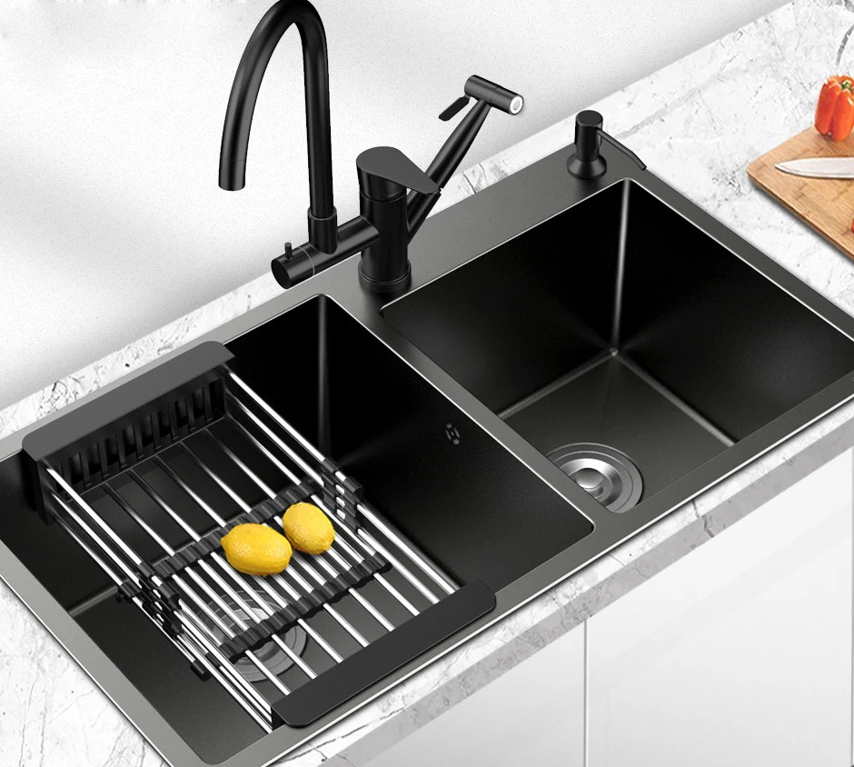 Organizzatore Lavello Cucina | Portaspugne Con Vassoio Scarico Automatico - Foto 5