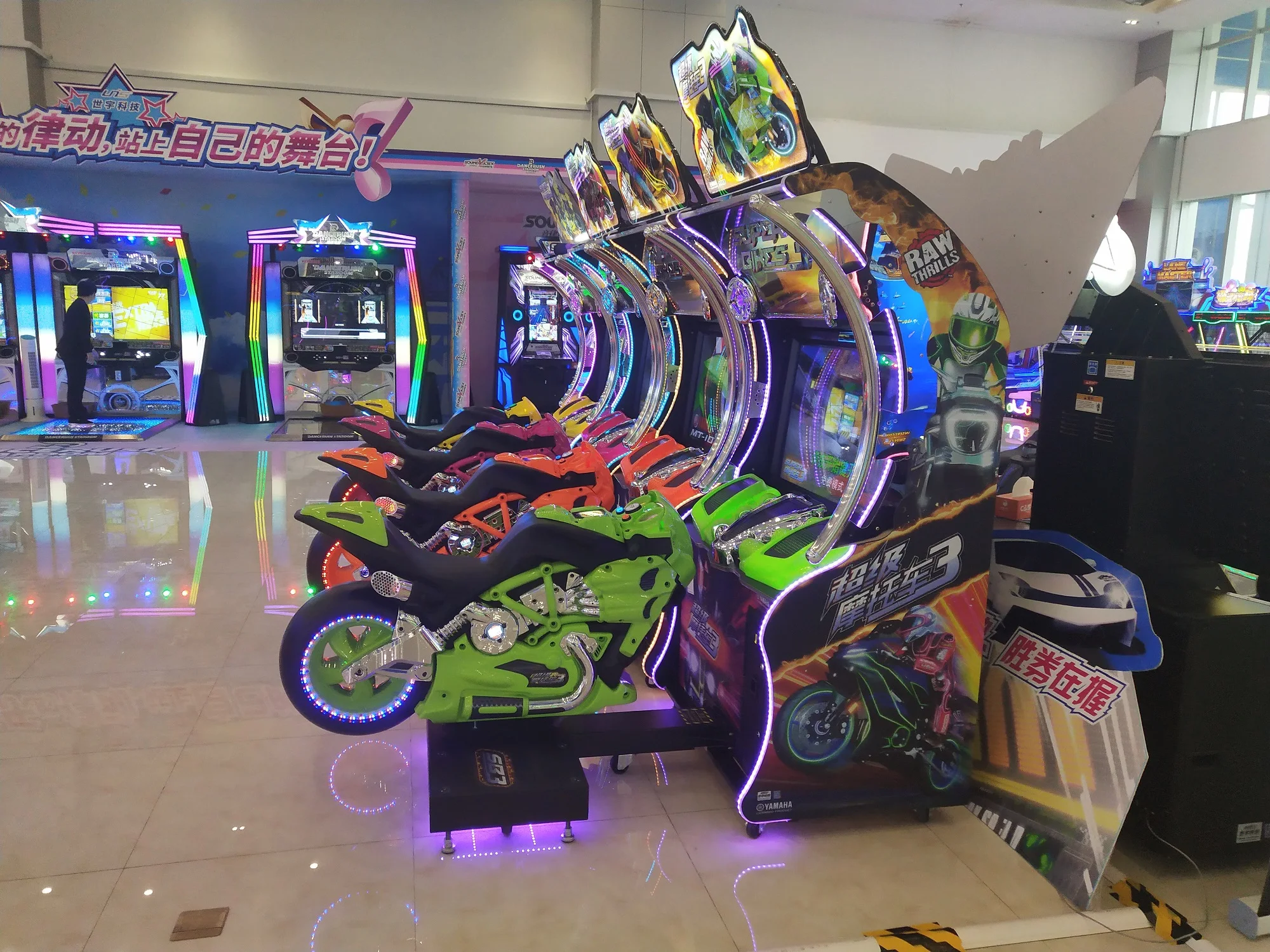 Hotselling Super Bike 3 Coin Operated Car Racing Arcade Simulator Video Game Machine for Sale