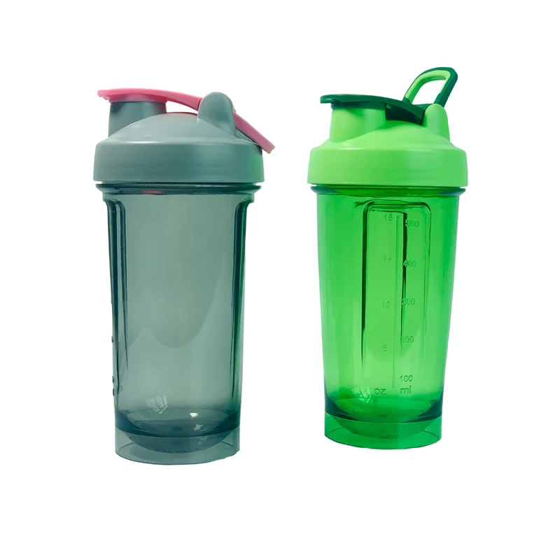 Wholesale New Arrival BPA Free Custom Logo 500ml Plastic Shaker Cup Gym Fitness Protein Shaker Bottle