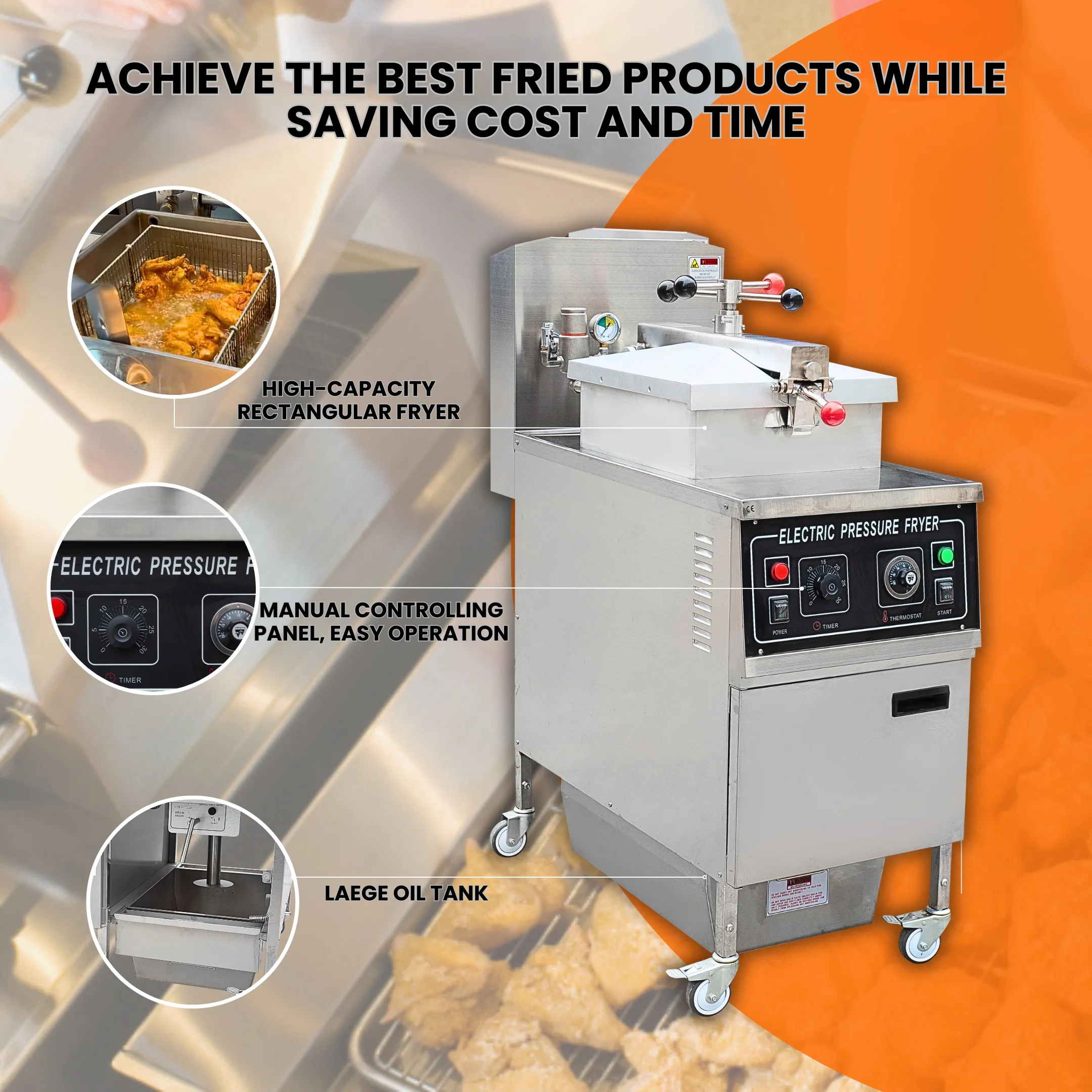 Limited Time Offer Broasted China Simple Operation Kfc Chicken Pressure Fryer Turkeys Stainless Steel Henny Penny Broast Machine