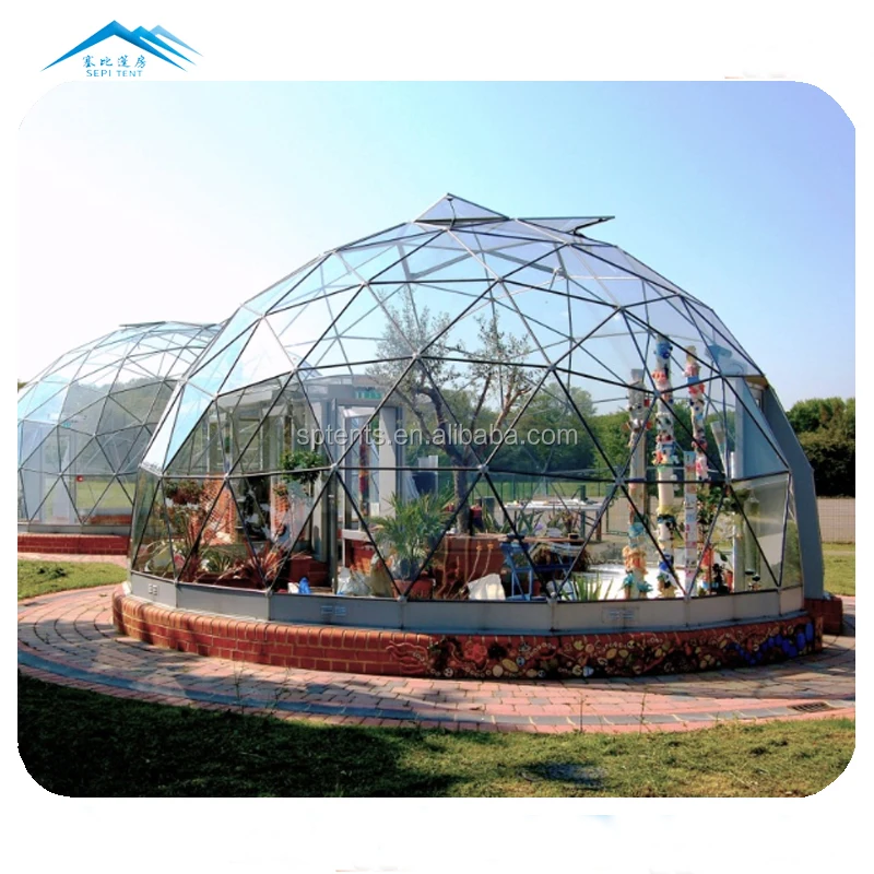 Factory price outdoor 6m transparent garden igloo geodesic dome