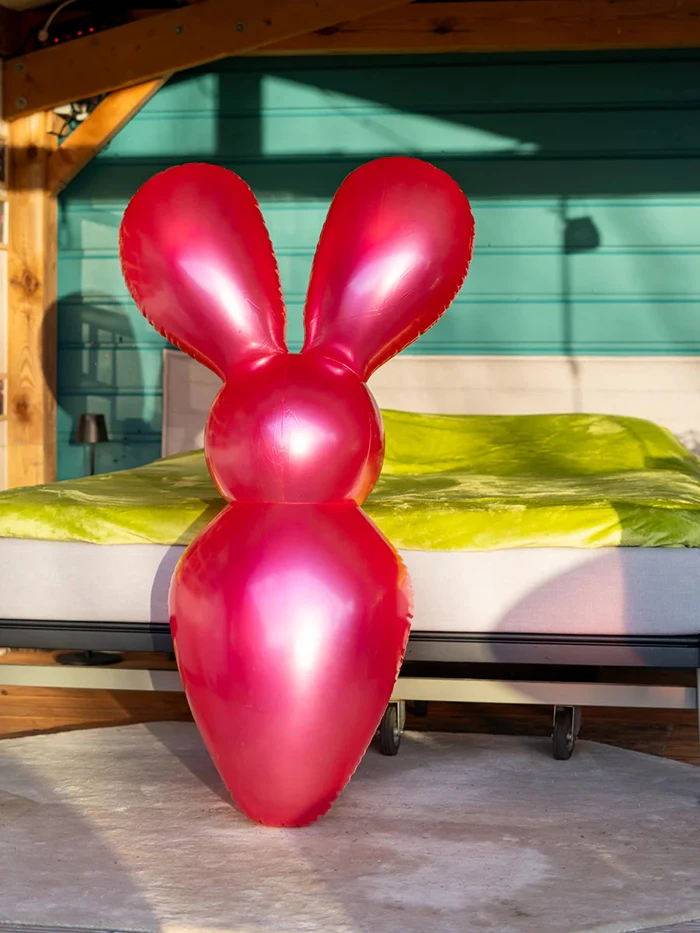 Customized PVC Inflatable Rabbit Doll with SPH for Sex Toys