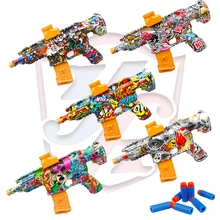 2025 New M416 Soft Bullet Plastic Manual Gun Silencer Kid Adult Toy Blaster Pistol Foam Darts Shell Ejection Features