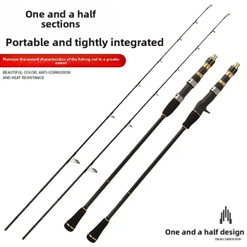 Solid Carbon Fiber Slow Jigging Sea Fishing Rod with Full Fuji Guide Ring for Bass Tuna Species Boat Fishing – Metal Jig – view 3