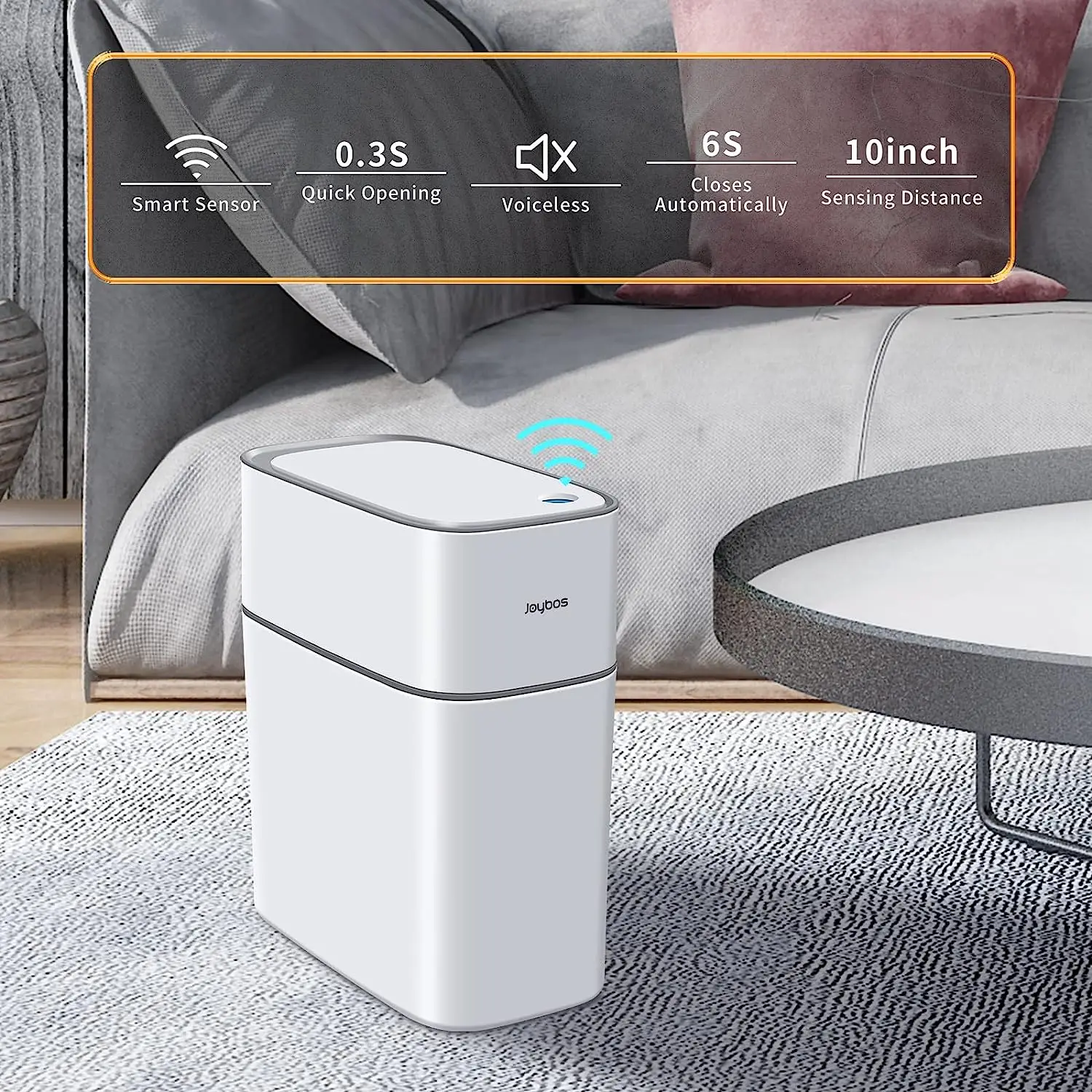 Pattumiera intelligente ® con sensore di movimento e