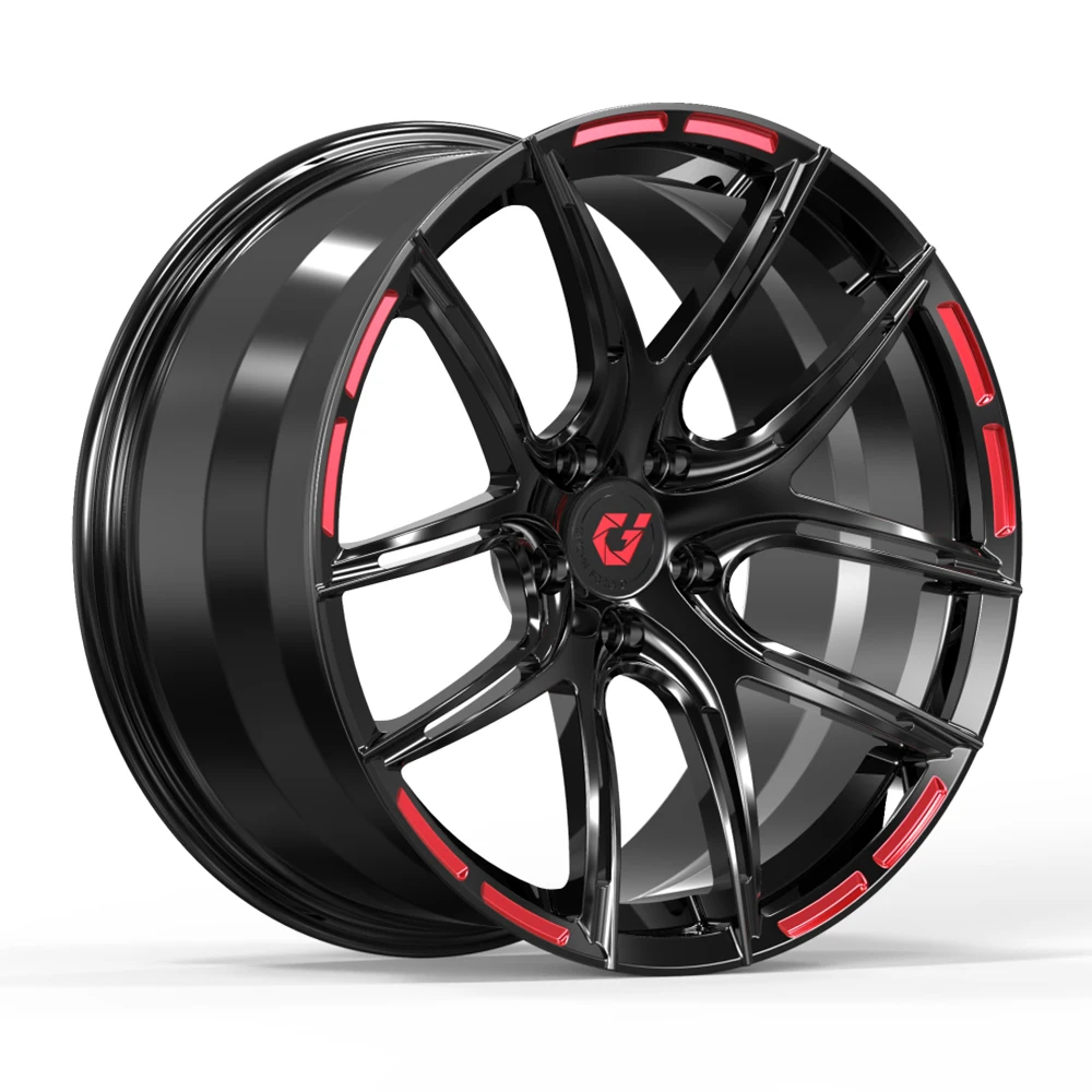 GVICHN DESIGN G18 split five spoke 18- 24 inch five hole design forged alloy rims custom car wheels