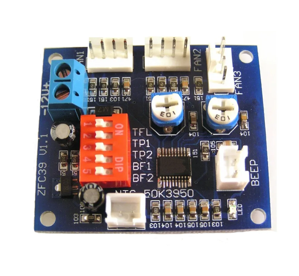 ZFC39 PWM Fan Speed Controller Module Four wire High Temperature Fan Temperature Control Sensor Module