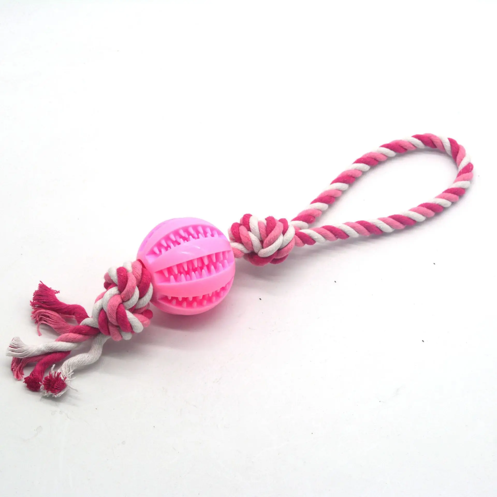 Wholesale Dog Rubber Ball Tooth Cleaning Dog Ball Rope Chew Dog Rope