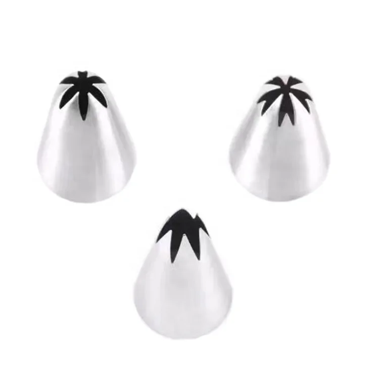 SHOAIB 2D & 1M Icing Nozzle Set - Stainless Steel Cake Decorating Tips For Piping Cupcakes, Buttercream, And Frosting Designs