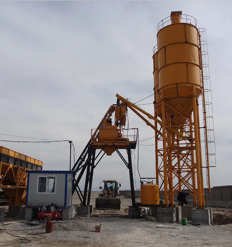 Large Capacity High Efficiency Pre Mixing Floating Wet Concrete Batching Plant Portable Concrete Batch Plant