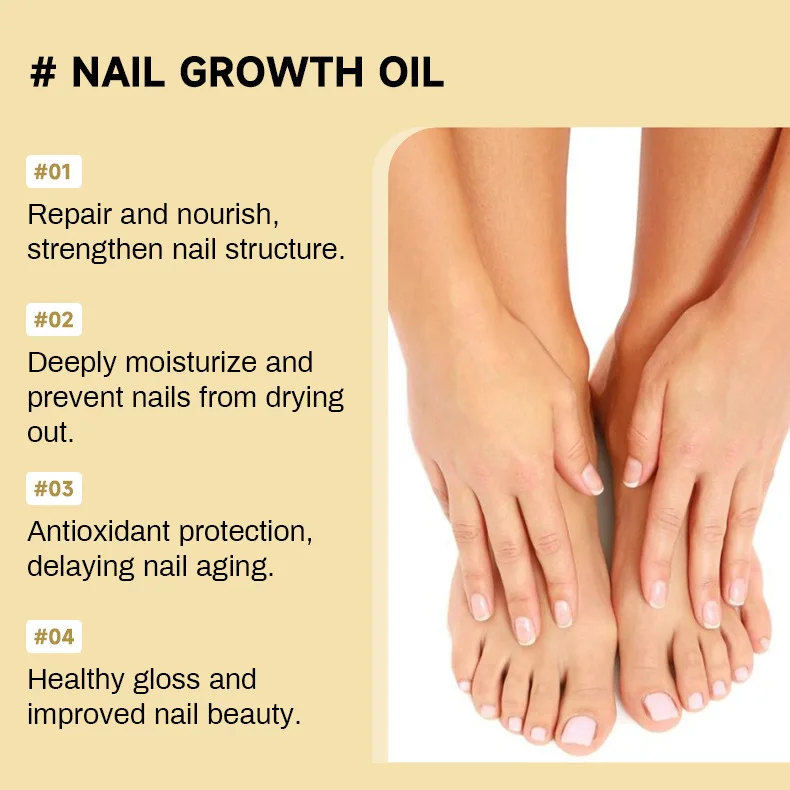 3ml Vitamin Enriched Nail Growth Oil Pen Cuticle Repair Strengthener for Healthy Nail Care