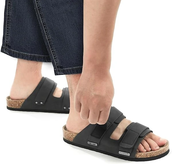 Byring Shoes Wholesale Top Quality Men's Arizona Footbed Slide Sandals