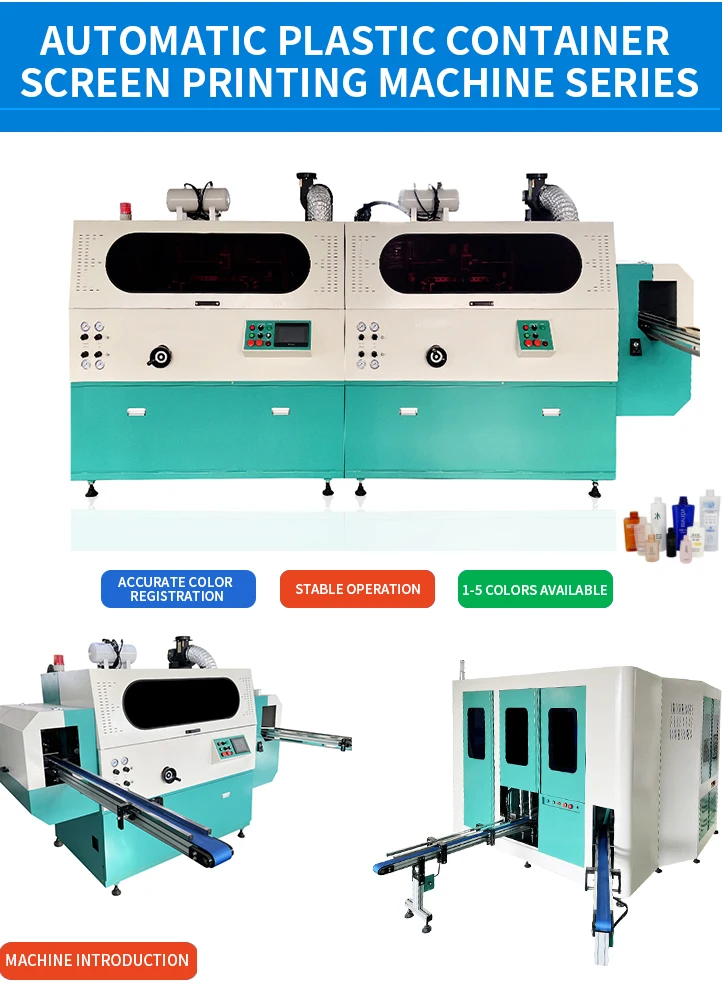 Stainless Steel Automatic Silk Screen Printer 800 Pcs/Hour Capacity for Alien Shape Bottles New Condition China Manufacturer