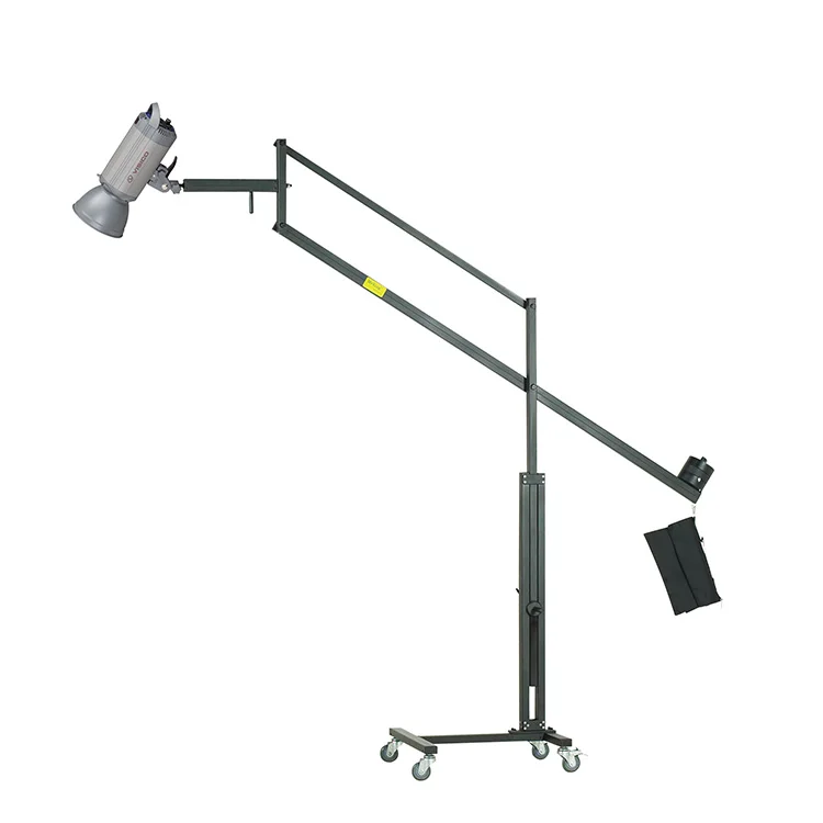 Photographic Equipment Heavy Duty C Type Magic Studio Light Stand With Boom Arm Photo Studio Fluorescent Light Stand
