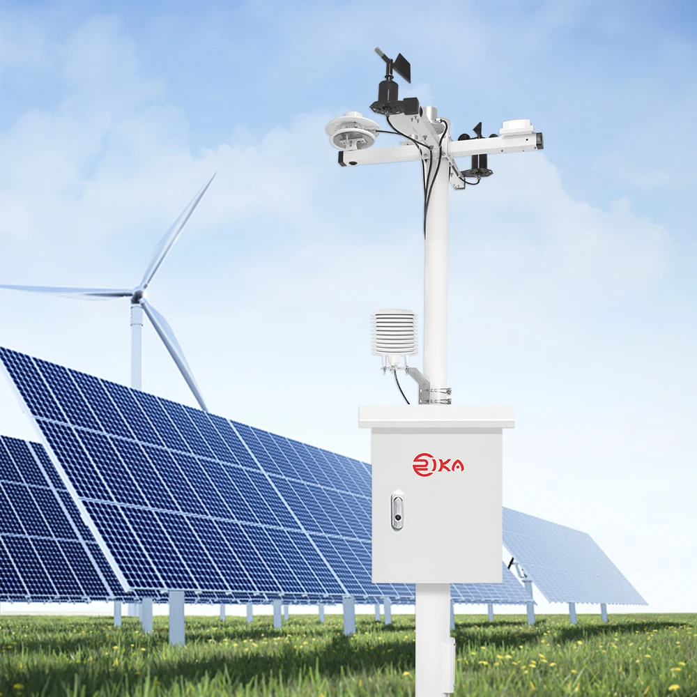 IoT Industrial Remote Lora Monitor Solar Power Wireless Meteorological RS485 Agricultural Weather Station with Outdoor Sensor