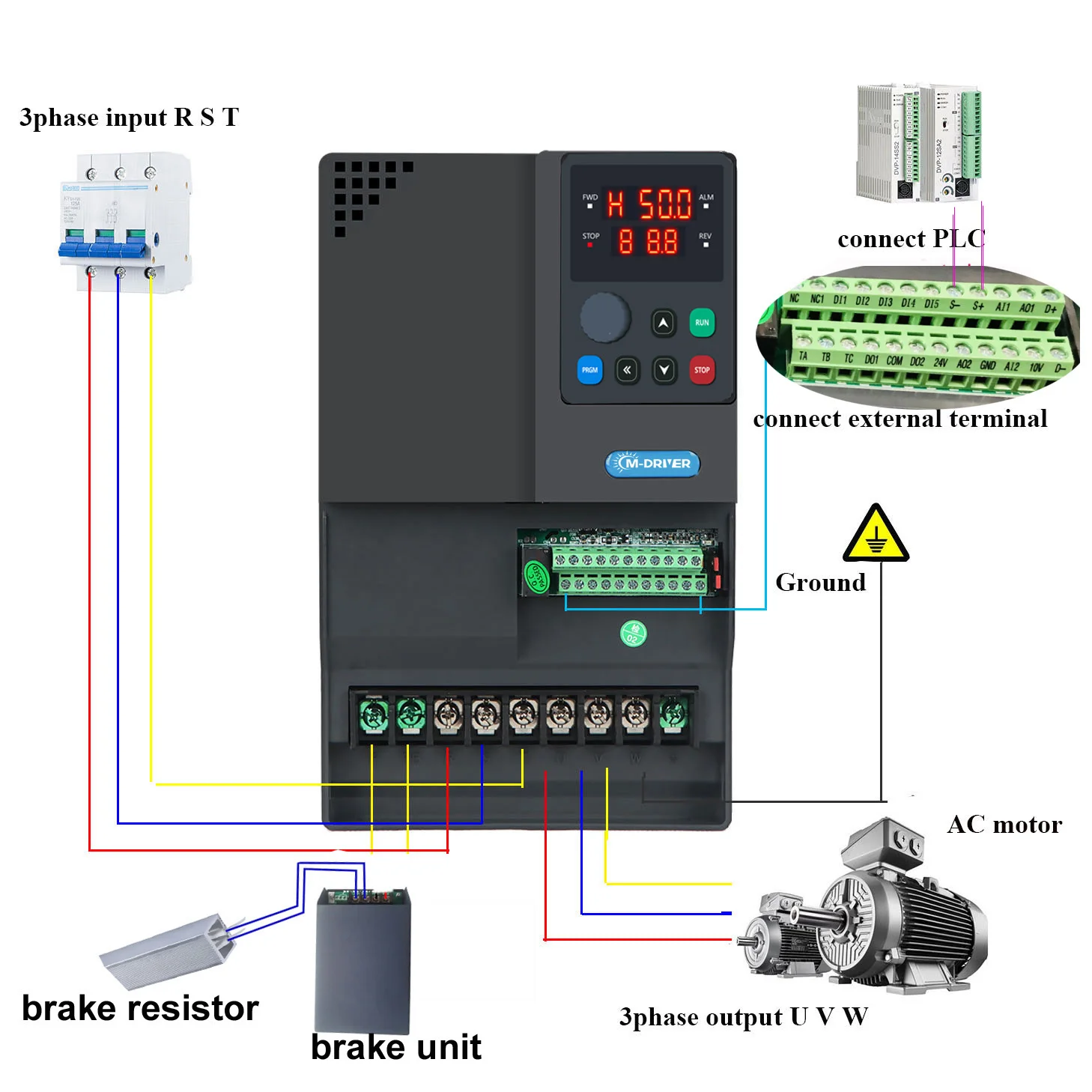 Factory Supply Nice Price Variable Speed Drive VFD 30kw 37kw 45kw 380v 3 Phase Vector Control Inverter Converter