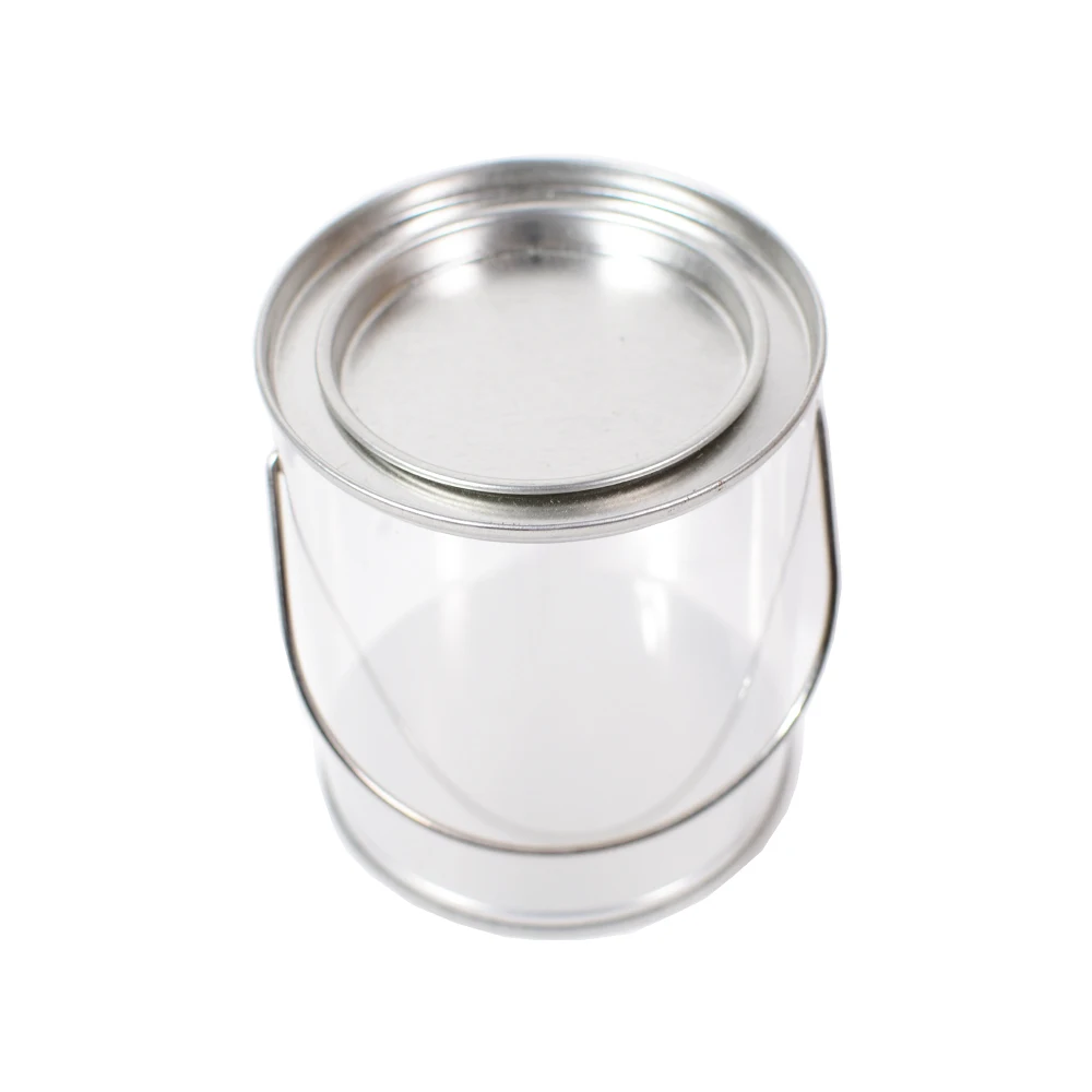 Wholesale Custom Round Pvc Tin Bucket Empty Candy Biscuit Chocolate ...