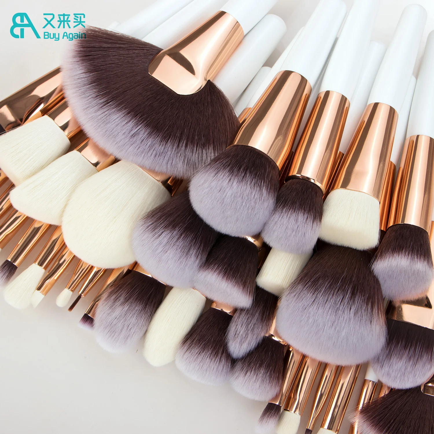 Drop Shipping Product Private Label Wood Handle Full Makeup Brush Set