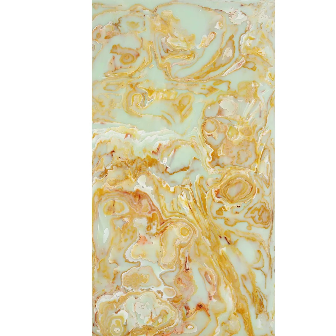 Alabaster Green Onyx Stone Slabs Translucent Backlit Marble Sheet