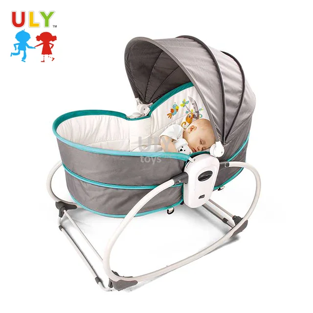 Innotic 5 in 1 Baby Cradle Portable Baby Swing Bassinet for Newborns Travel Bassinets for Babies Blue Baby Bed Toddler Swing Rocking Chair for Nursery. Jumpers and Bouncers Baby Chair for Infants 