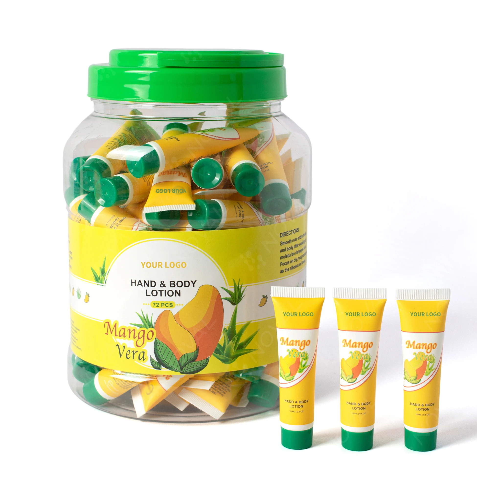 Customize 72pcs/jar 15ml Hand Body Lotion for Salon Gift