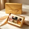 Set floreale rosso a tre pezzi, un vero must-have.
