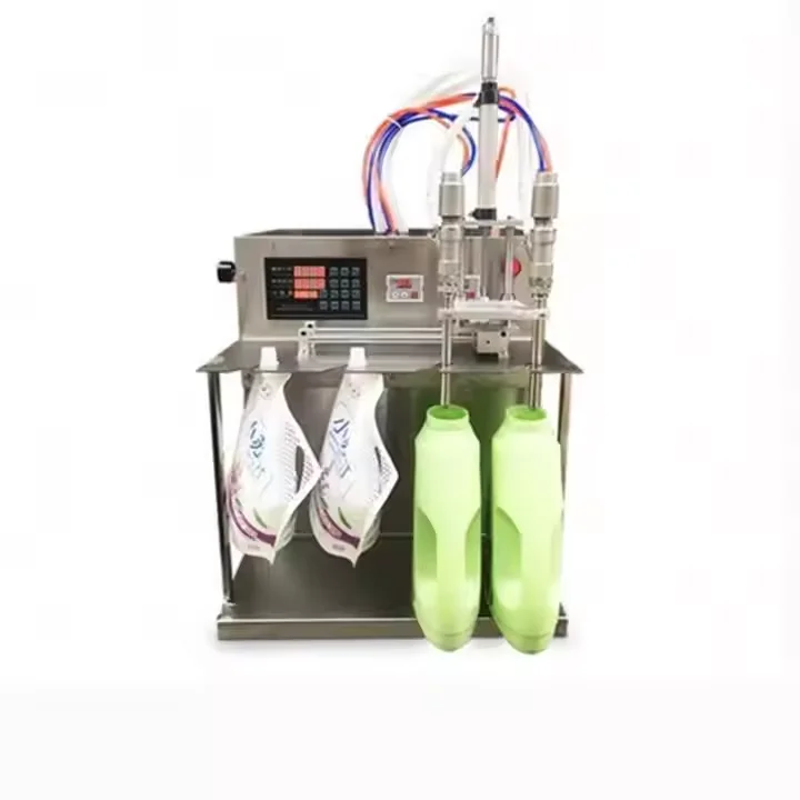 Multi-head Large Flow Bag Washing Liquid Filling Machine Hand Washing Liquid Semi-automatic Liquid Spout Pouch Filling Machine