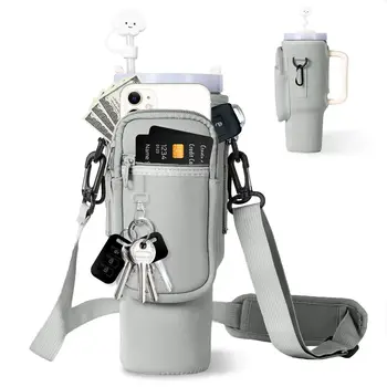 40oz Insulated Water Bottle Cover Diving Material Magnetic Cup Bag Customized Crossbody Magnet Multipurpose Storage