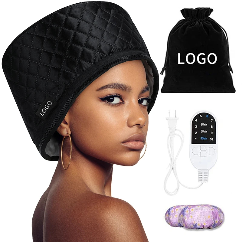 10 Settings Odm Black Hair Treatment Thermal Electric Heat Cap Steaming