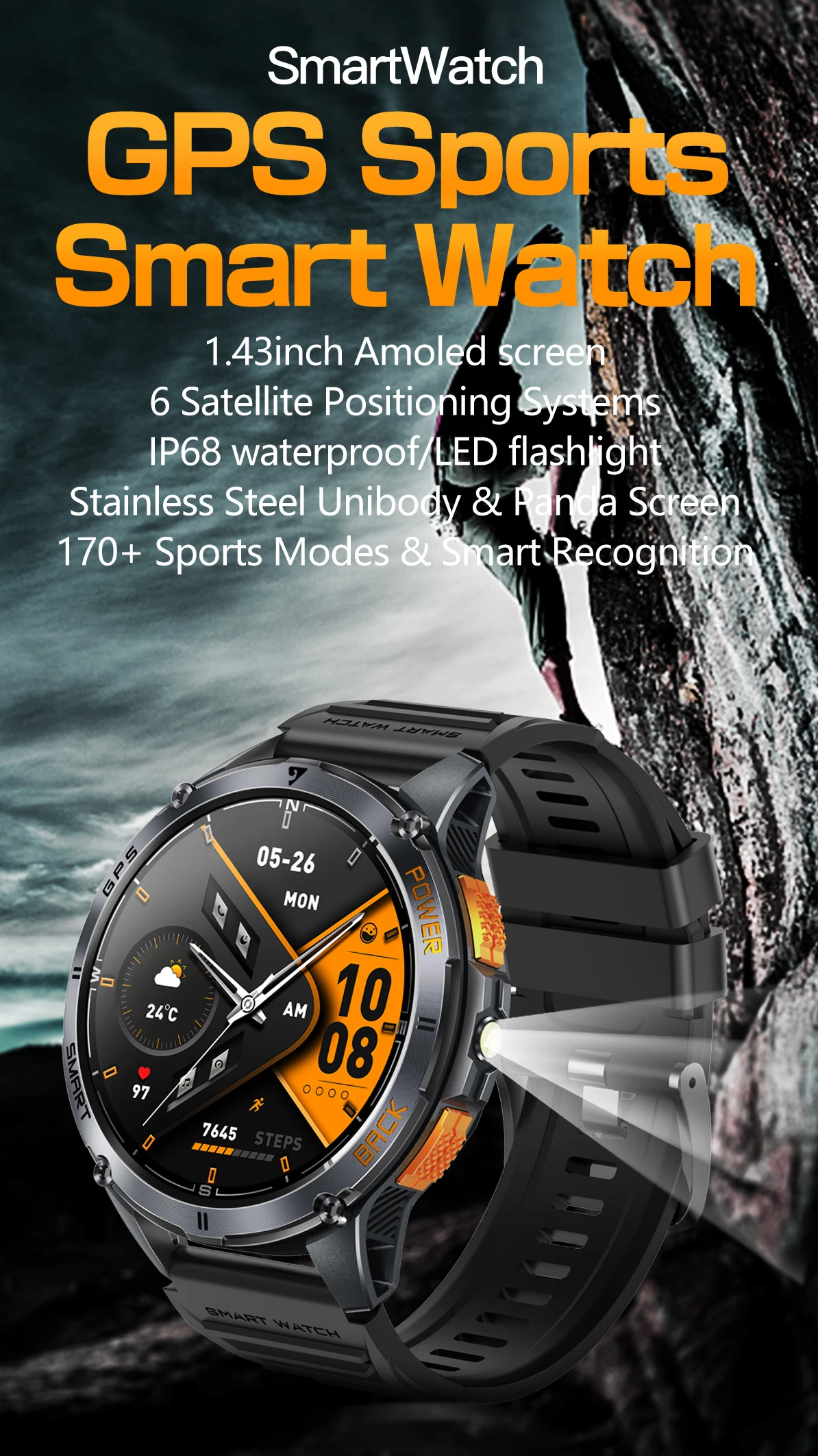 If you are searching for a supplier of a product with perfect quality control and highly competitive prices, which gives you an advantage in expanding your local market, then contact us now! Competitive suppliers of K67A Smart Watch 2026 Fitness tracker Amoled Display Heart Rate Health Monitoring Compasss GPS Smart Watch for Men Women