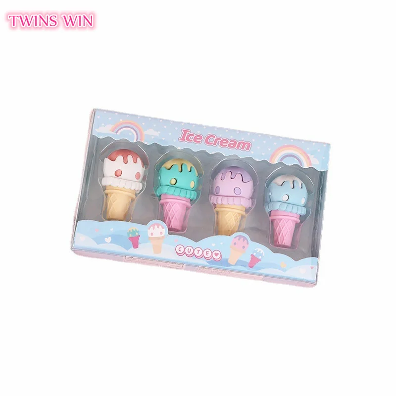 Wholesale Student Prize Cute Cartoon Stationery Detachable Mini Ice
