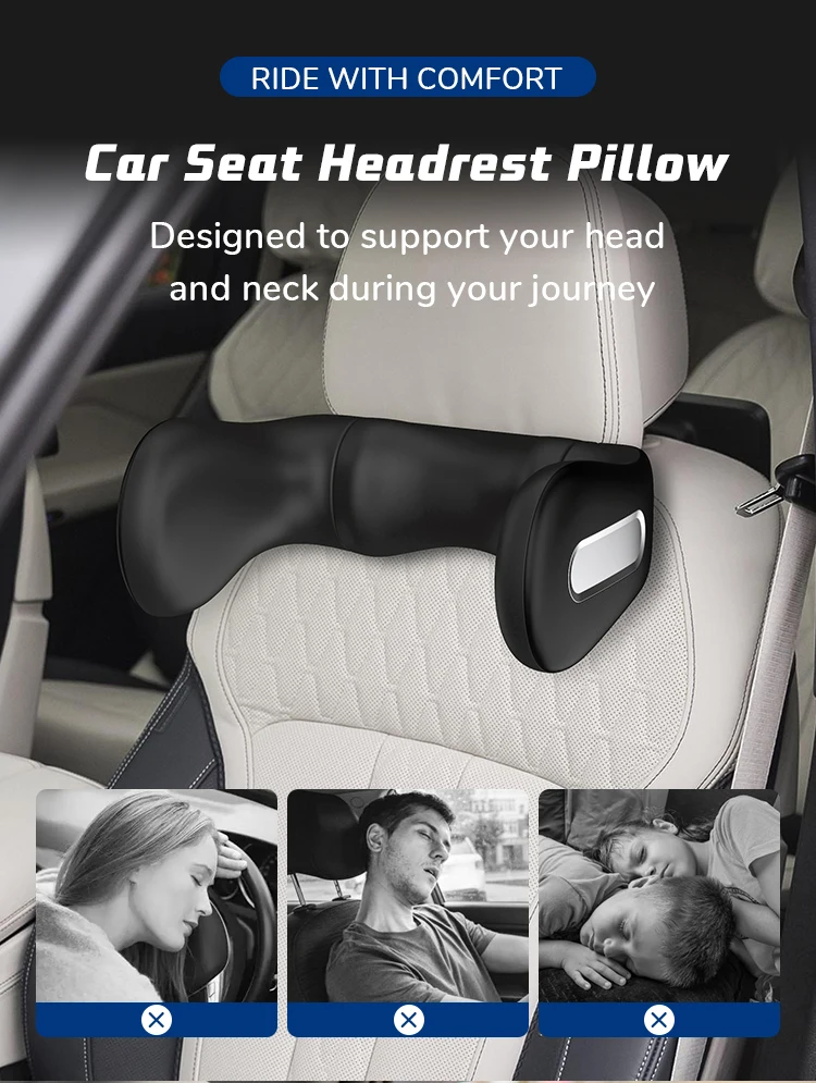 Newest Design Car Headrest Pillow Sleep Pillow In Car Neck Support