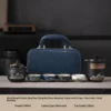 Black green mountain bird+small blue bag