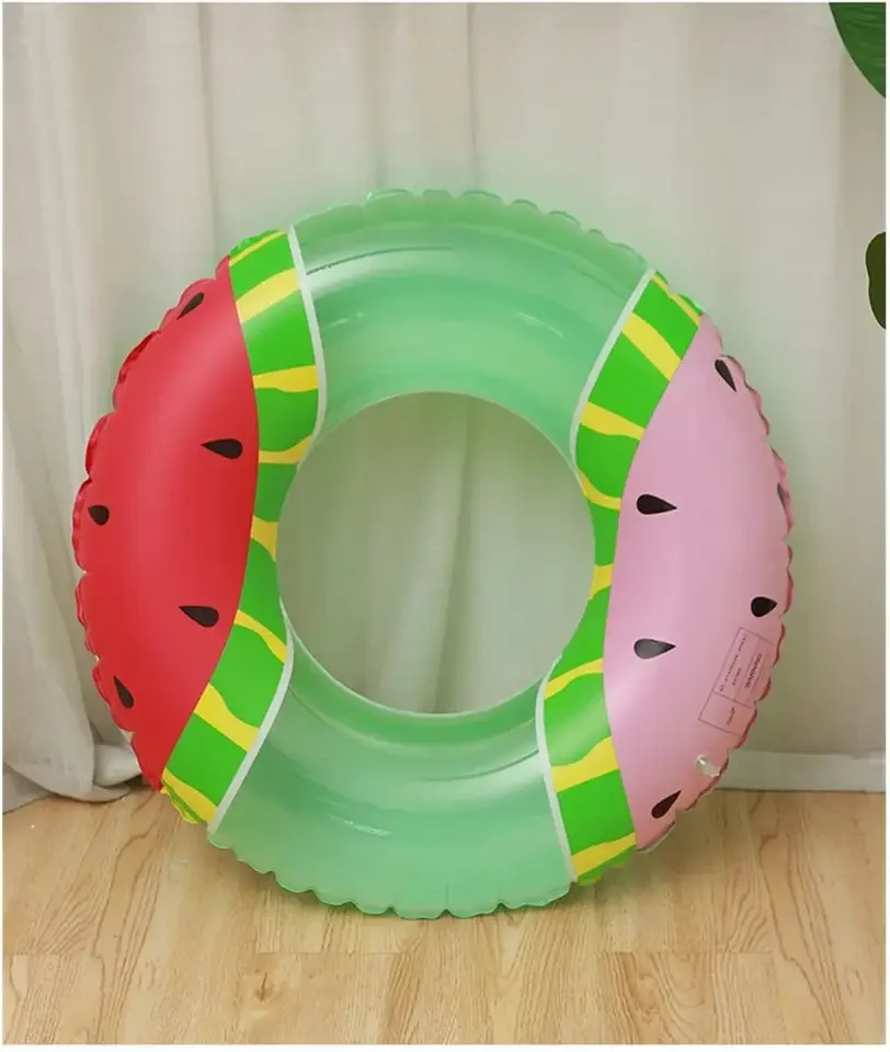 Two Color Watermelon Swim Ring Summer Party Swimming Tube Swim Ring ...