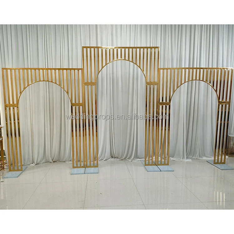 C055 Wedding Supplies Hot Sale Black Gold Silver Square Stainless